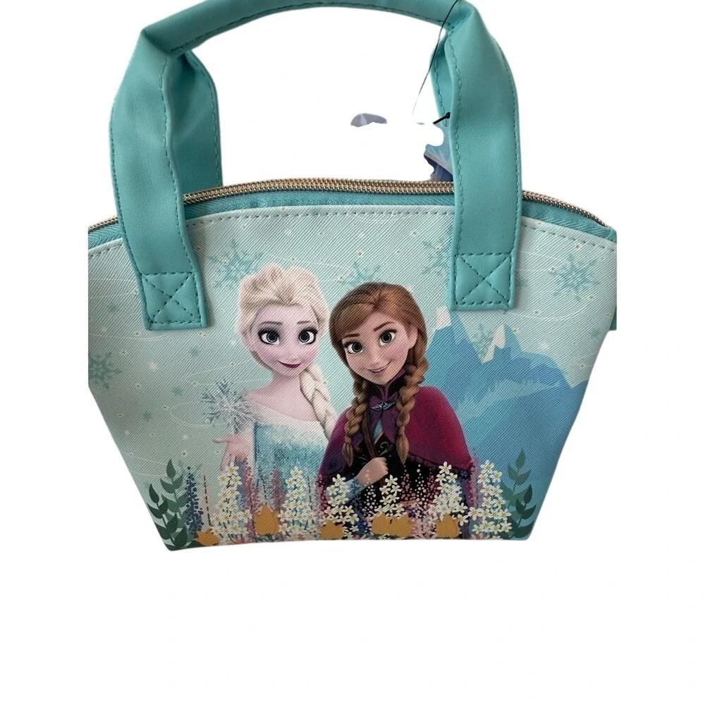 Disney Frozen Anna Elsa Bioworld Blue Handbag with Adjustable Strap NWT